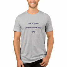 un t-shirt qui peut être un cadeau spécial pour pa