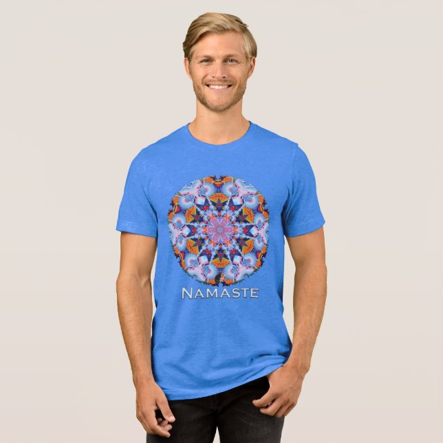 En Tri-matière Utopian Namaste Kaleidoscope T-Shirt (Recto plein)
