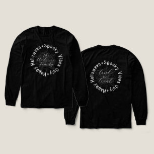 En Tri-matière Vibes éffrayantes Famille Correspondant T-shirt Ha