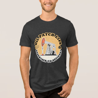 En Tri-matière Vie de l'industrie pétrolière, T-shirt drôle sur l