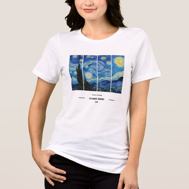 En Tri-matière Vincent Van Gogh Starry Night T-Shirt (Recto)