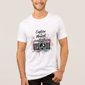En Tri-matière Vintage Camera Capture T-shirt