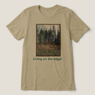En Tri-matière Vivre Sur Le Bord Du T-shirt