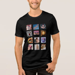 En Tri-matière VOS PHOTOS personnalisées collage modèle t-shirt