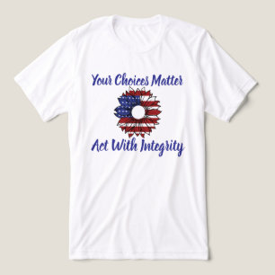En Tri-matière Votre choix importe T-shirt politique
