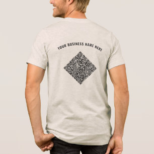 En Tri-matière Votre T-shirt QR Code personnalisé avec texte pers