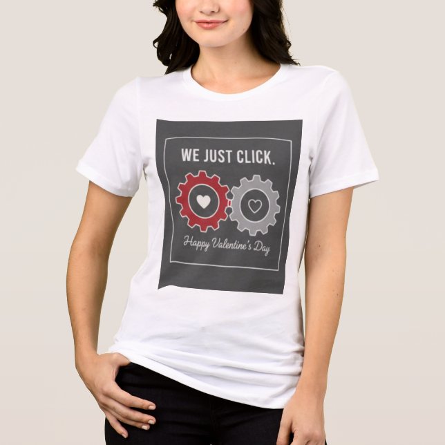 En Tri-matière "We Just Click" Premium Tri-Blend T-Shirt (Recto)