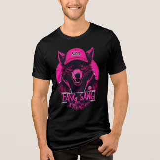 En Tri-matière Woalf Fang Gang : Gras & Fierce T-Shirt Design
