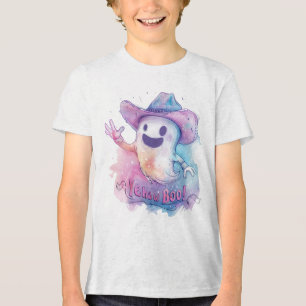 En Tri-matière Yeehaw Boo Cowboy Ghost Halloween T-Shirt - Drôle