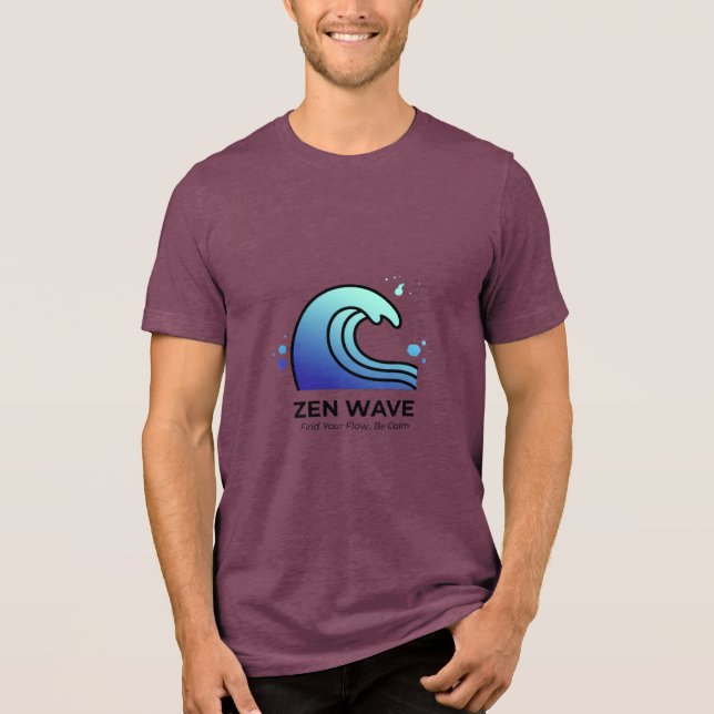 En Tri-matière Zen Wave Find Your Flow T-Shirt (Recto)