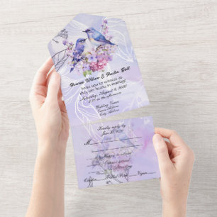 En Un Lilas et Merles  Tout Dans Une Seule Invitation