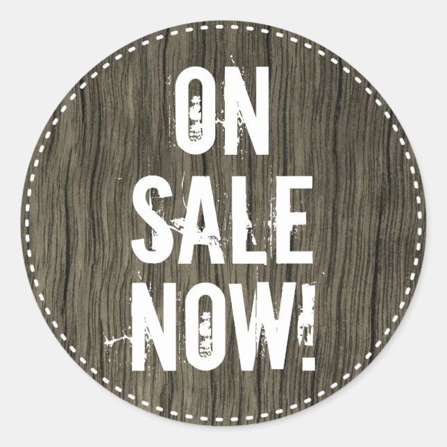 "EN VENTE MAINTENANT !" sticker rond (Devant)