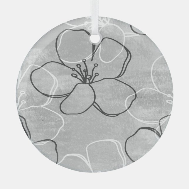 En Verre Apple Blossom Dream : Ornement Abstrait (Recto)