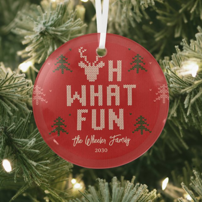 En Verre Douleur de Noël moche Ornement personnalisé (Insitu)