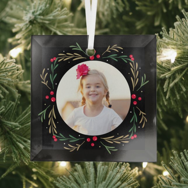 En Verre Jolly Souhaite une couleur modifiable Ornement per (Insitu)