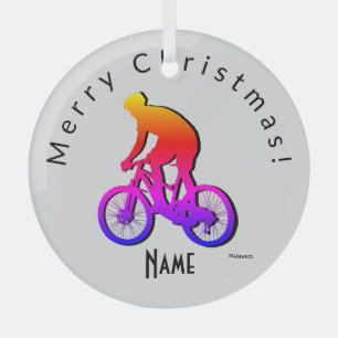 En Verre Ornement cycliste