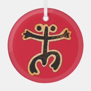 En Verre Ornement de Coqui Taino