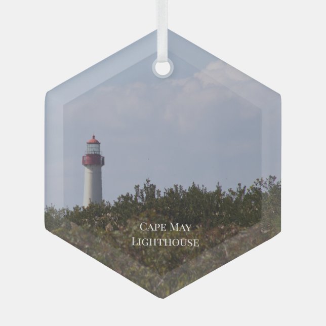 En Verre Ornement du phare de Cape May  (Recto)