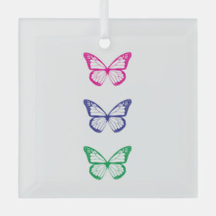En Verre Ornement papillon