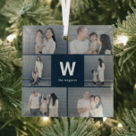 En Verre Ornement photo personnalisé couleur modifiable de<br><div class="desc">Les cadeaux photo font les meilleurs cadeaux ! Facile à personnaliser avec votre texte et/ou photo(s) pour un look personnalisé. Conçu par Berry Berry Sweet,  papeterie moderne et cadeaux personnalisés. Visitez notre site Web à l'adresse www.berryberrysweet.com pour voir toutes nos gammes de produits.</div>