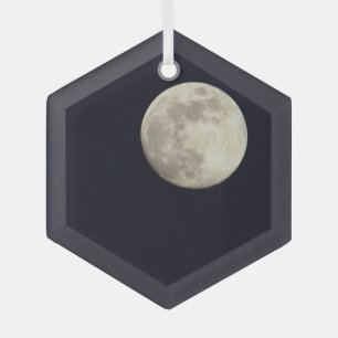 En Verre Ornement photo Pleine lune
