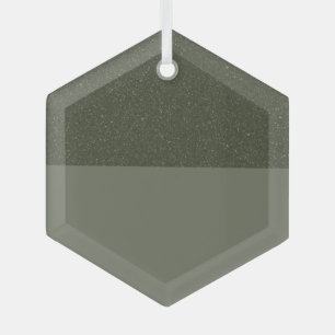 En Verre Ornement vert mousse haut de gamme - personnalisab