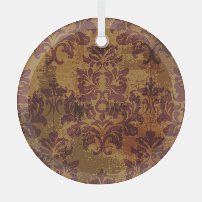 En Verre Ornement vintage, texture rococo baroque. (Recto)