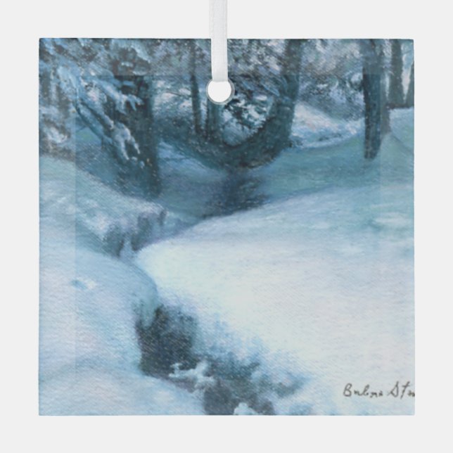 En Verre Ornement "Winter Creekside" (Recto)