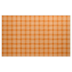 en vichy À damiers brûlé Orange et tissu blanc