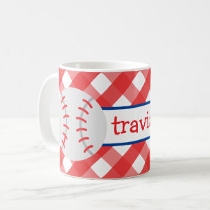 en vichy baseball Mug personnalisée