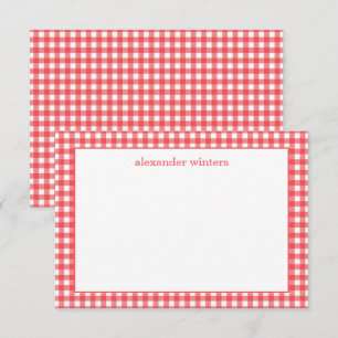 en vichy Cartes de notes personnalisées