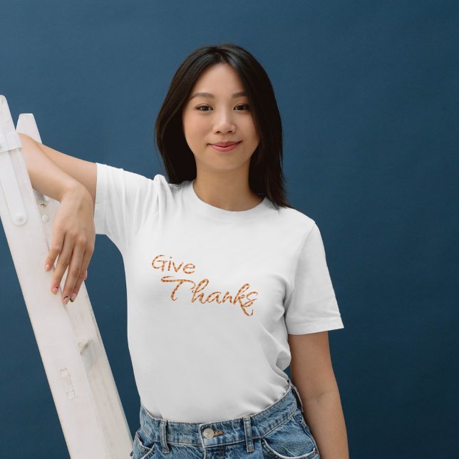 En vichy d'automne, merci T-shirt femme (Créateur téléchargé)