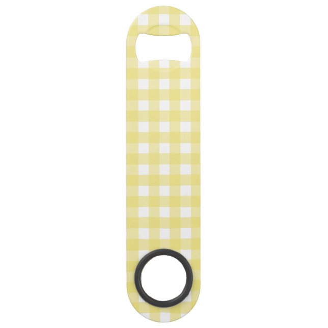 En vichy jaune pâle et blanc (Devant)