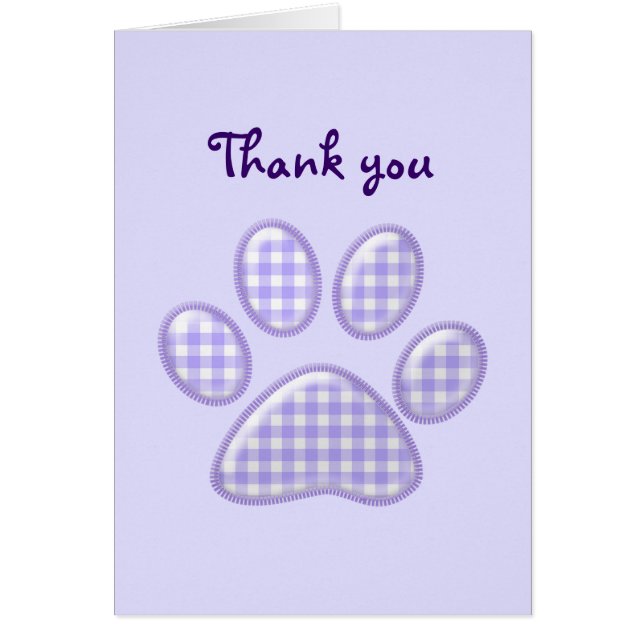 en vichy patte de chat - violet (Devant)
