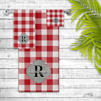 En vichy rouge rustique
