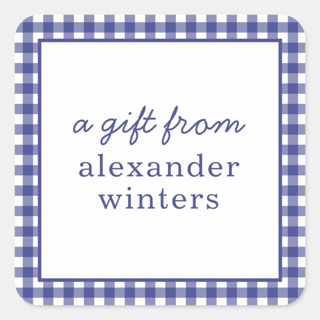 en vichy Stickers Cadeaux personnalisés (Devant)