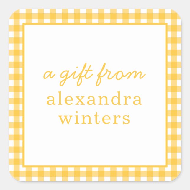 en vichy Stickers Cadeaux personnalisés (Devant)