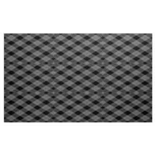 en vichy tissu Motif noir et gris À damiers