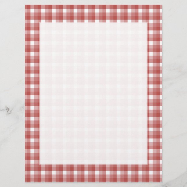 en vichy vérifier le motif. Rouge et blanc. (Devant)