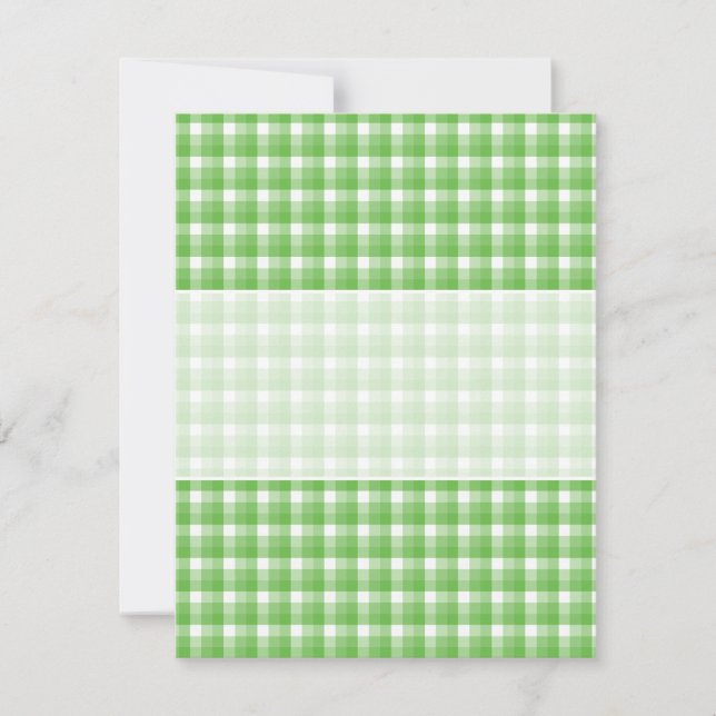 en vichy vérifier le motif. Vert et Blanc. (Devant)
