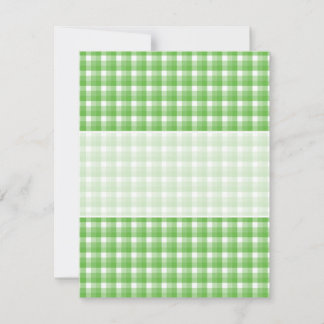 en vichy vérifier le motif. Vert et Blanc.