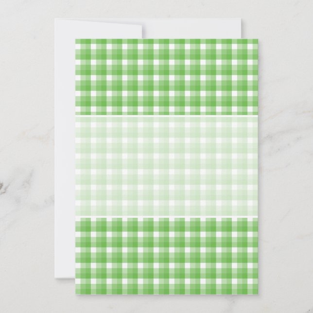 en vichy vérifier le motif. Vert et Blanc. (Devant)
