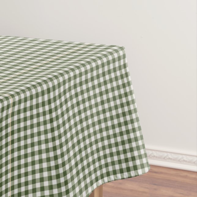 En vichy verte coche design plaid Nappe (In Situ)