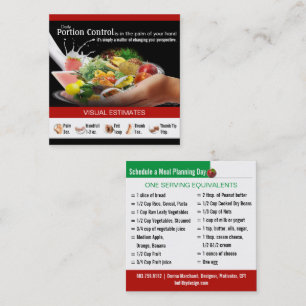 Encadrement des Cartes de visite nutritionnels