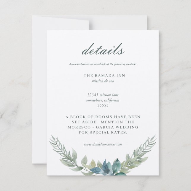 ENCART DE CARTES DE MARIAGE (Devant)