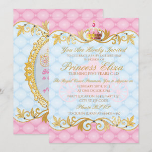 Enchantant, jolie princesse Birthday Invitations