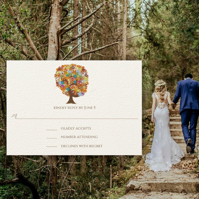 Enchanted Forest Side Branch Wedding Invitations (Créateur téléchargé)