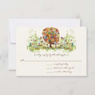 Enchanted Forest Side Branch Wedding Invitations