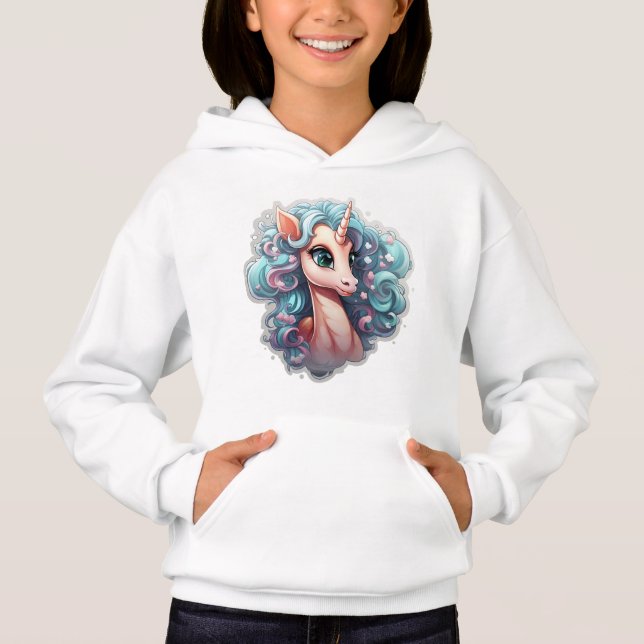 🌈 ✨ Enchanted Unicorn Sweat - shirt à capuche ✨ � (Devant)