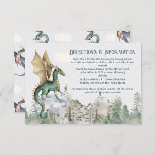 Enchanted Woodland Forest Dragon Détails carte d'i